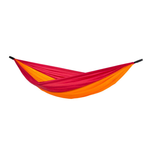 Adventure Hammock Fire: Hamaca de Viaje/Portátil [1p] Exterior/Camping [Naranja+Roja]