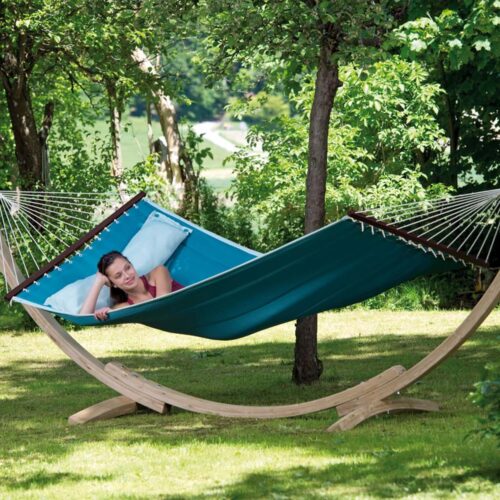 American Dream Petrol: Hamaca-Acolchada XL [1-2p] con Barras+Almohada - Imagen 4