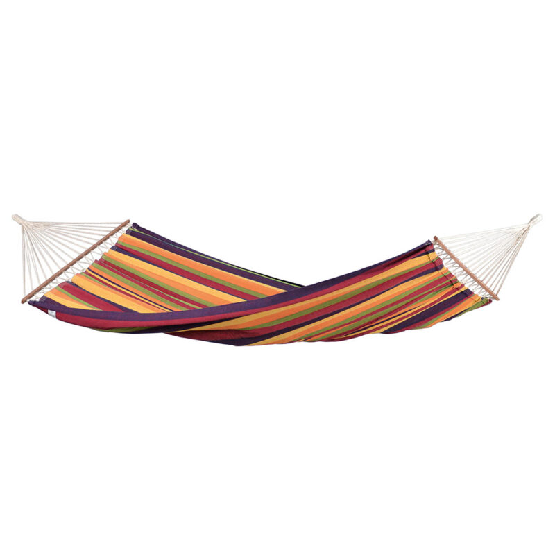 Brasilia Tropical: Hamaca Brasileña XL [1-2p] con Barras /Hecha a Mano [Multicolor]