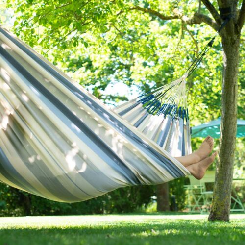 Brisa Sea Salt: Hamaca XL de Exterior [Hecha a Mano] Casa y Jardín - Imagen 2