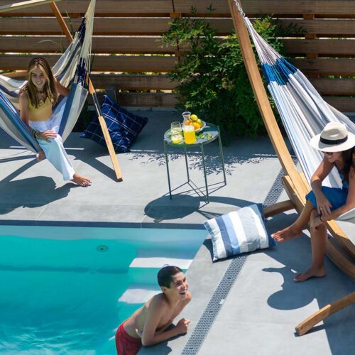 Brisa Sea Salt: Hamaca XL de Exterior [Hecha a Mano] Casa y Jardín - Imagen 3