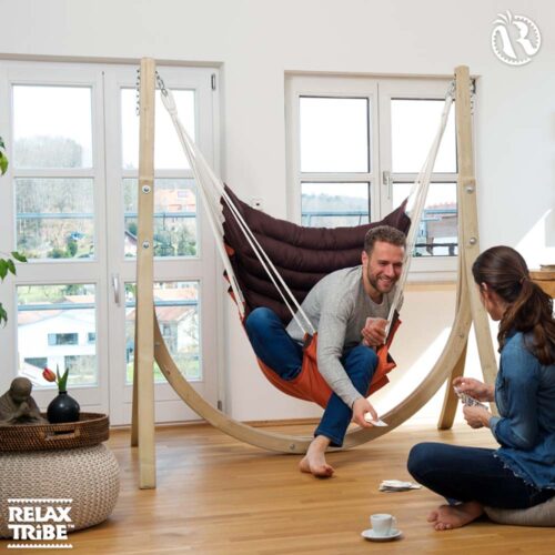 California Terracotta: Lounger/Silla Colgante [1p] 100%Algodón+Madera FSC /Acolchada - Imagen 4