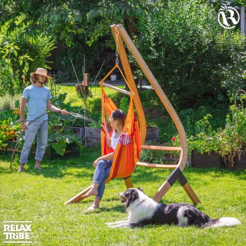 Calma Nature: Soporte de Madera FSC p/ Silla Hamaca [Altura Ajustable] Casa y Jardín - Imagen 4