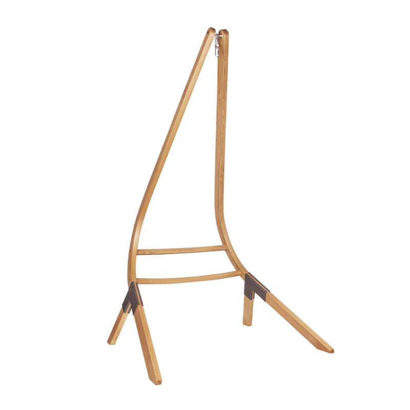 Calma Nature: Soporte de Madera FSC p/ Silla Hamaca [Altura Ajustable] Casa y Jardín