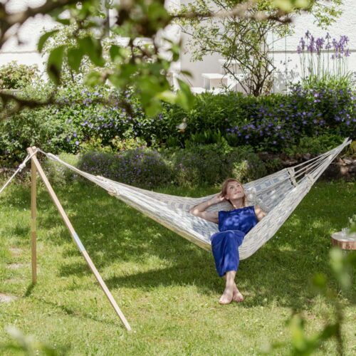 Carioca Azul: Hamaca XXL [2-3p] Brasileña /Hecha a Mano - Imagen 3