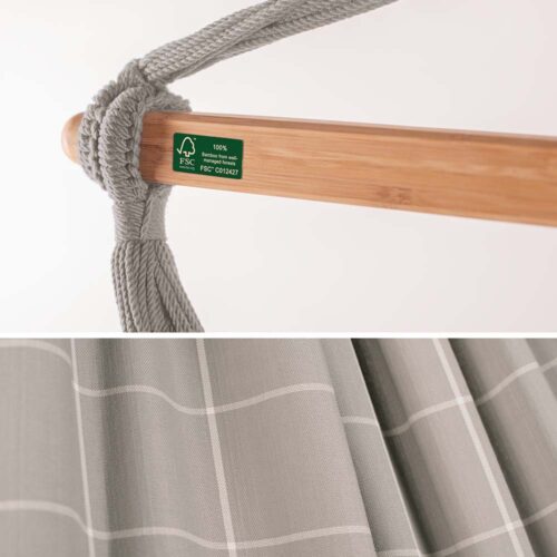 Domingo Almond: Lounger/Silla Hamaca de Exterior Hecha a Mano [Madera FSC] Casa y Jardín - Imagen 3