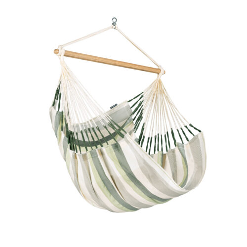 Domingo Cedar: Lounger/Silla Hamaca de Exterior Hecha a Mano [Madera FSC] Casa y Jardín [tonos Verde]