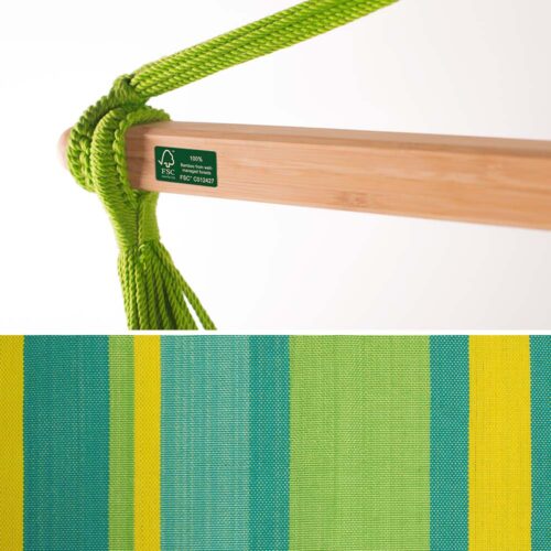 Domingo Lime: Lounger/Silla Hamaca de Exterior Hecha a Mano [Madera FSC] Casa y Jardín - Imagen 4