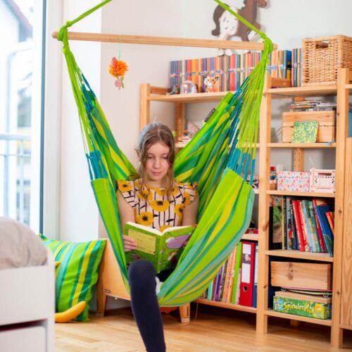 Domingo Lime: Lounger/Silla Hamaca de Exterior Hecha a Mano [Madera FSC] Casa y Jardín - Imagen 5