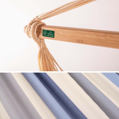 Domingo Sea Salt: Lounger/Silla Hamaca de Exterior Hecha a Mano [Madera FSC] Casa y Jardín - Imagen 4