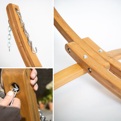 Elipso Nature: Soporte de Madera FSC p/ Hamaca [Casa y Jardín] - Imagen 2