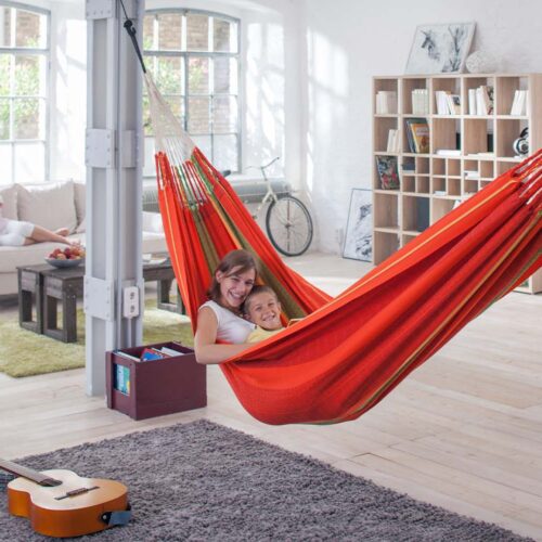 Flora Chilli: Eco-Hamaca XXL [2-3p] 100%Algodón Bio /Hecha a Mano - Imagen 3