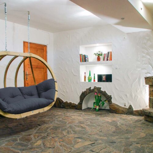 Globo Royal Chair Anthracite: Sillón Colgante XL [2/3p] Madera FSC [Casa y Jardín]+Cojín de Exterior - Imagen 3