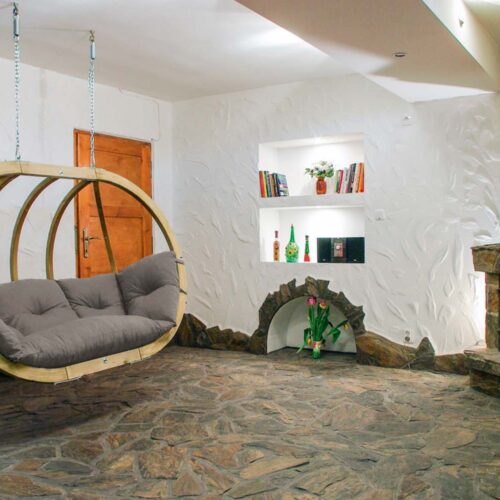 Globo Royal Chair Taupe: Sillón Colgante XL [2/3p] Madera FSC [Casa y Jardín]+Cojín de Exterior - Imagen 3
