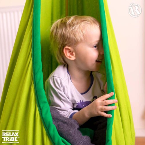 Joki Froggy: Nido/Silla Colgante Infantil [100%Algodón Bio] c/ Almohadada+Suspensión - Imagen 4