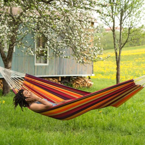 Lambada Tropical: Hamaca XL [1-2p] Brasileña /Hecha a Mano - Imagen 3