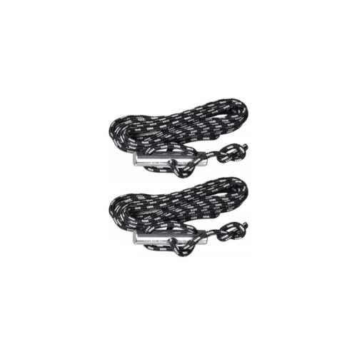 Microrope: Conj. Cuerdas Ajustables p/ Suspensión de Hamaca Exterior [Camping/Viaje] Negro