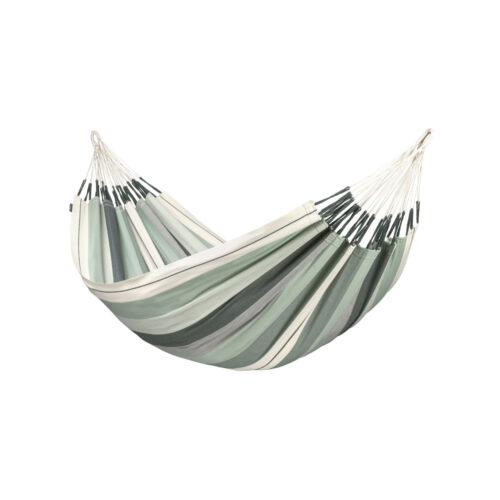 Modesta Olive: Eco-Hamaca XL 100% Algodón Bio /Hecha a Mano [tonos Verde]