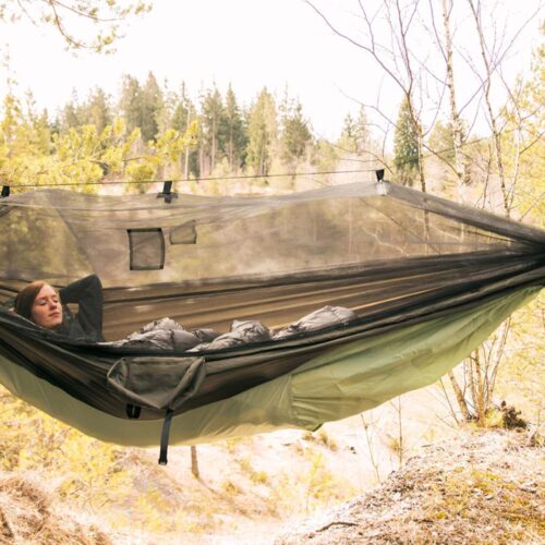 Moskito-Traveller Thermo XXL: Hamaca Portátil de Aventura c/ Mosquitera+bolsillo Térmico [1p] Exterior/Camping - Imagen 5