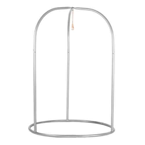 Romano Silver: Soporte de Acero para Hamaca Silla [Ajustable] Casa y Jardín [Metalizado/Plateado]