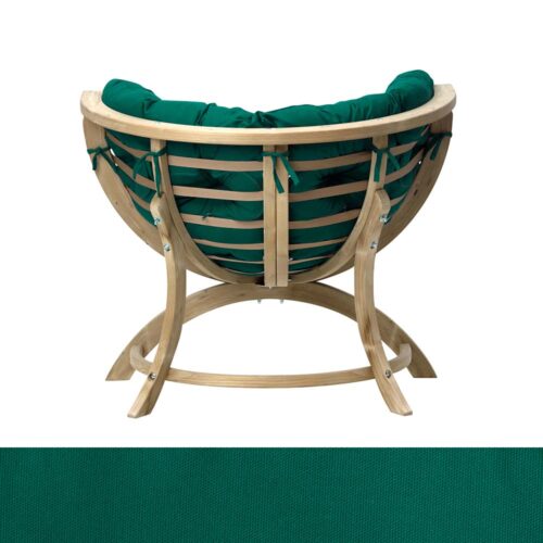 Siena Uno Verde: Sillón Lounge [1p] de Madera FSC [Casa y Jardín]+Cojín de Exterior - Imagen 3