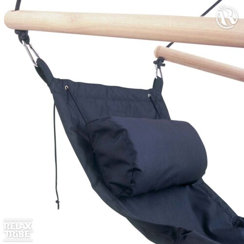 Swinger Black: Silla Colgante de Exterior [1p] c/ Reposapiés+Brazos+Almohada [Casa y Jardín] - Imagen 3