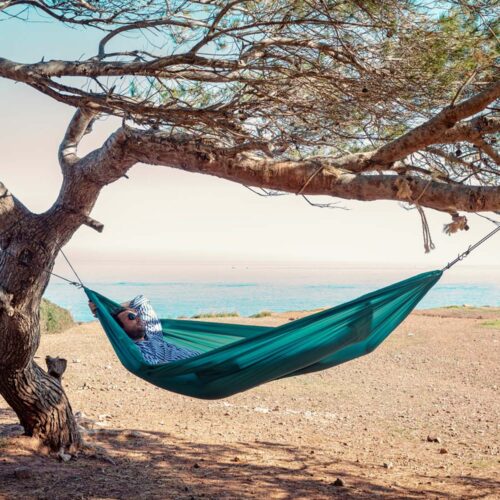 Travel Set Jungle: Hamaca de Viaje/Portátil [1p] c/ Suspensión p/ Exterior/Camping - Imagen 4